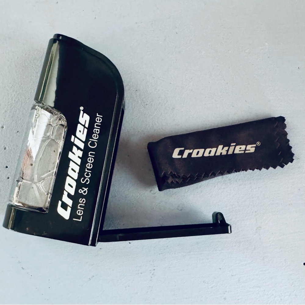 NIB Croakies Original Kids Sport Eyewear Retainer, Lens Cleaner, and Cloth SET - Picture 3 of 7